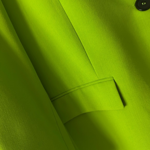 Zara Green Blazer Structured Suit Jacket - Picture 3 of 6